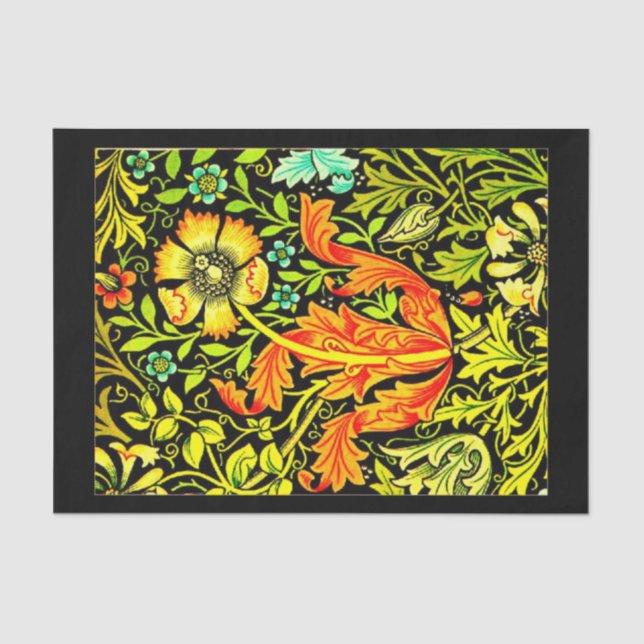 Seda Papel de dissociação 10"x15" - William Morris 16 (Frente )