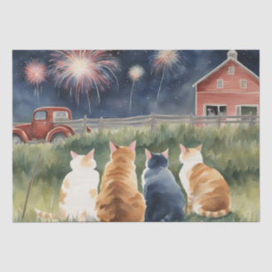 Seda Papel de dissociação de gatos e fogos de artifício