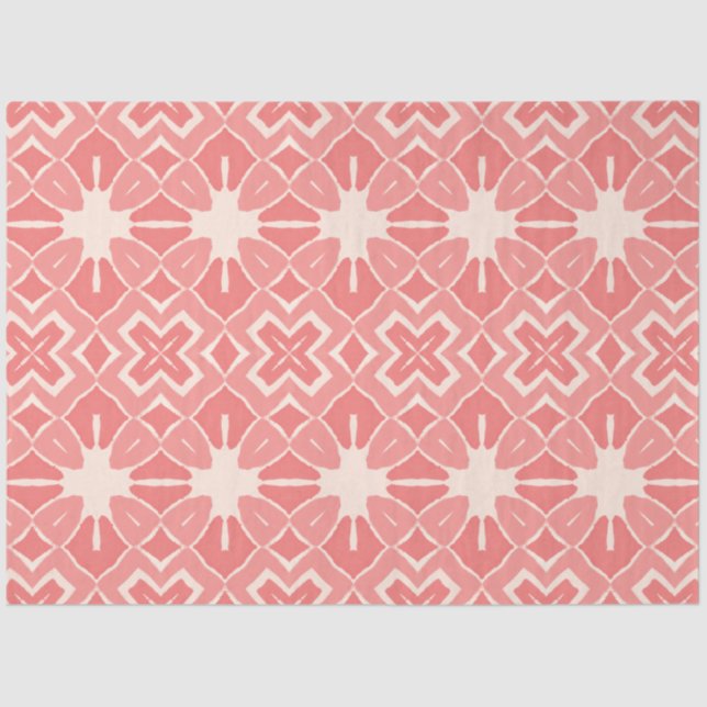 Seda Papel de dissociação design de arte rosa (Frente )