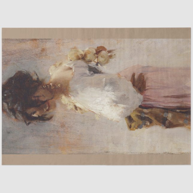 Seda Papel de dissociação do retrato Rosina (Frente )