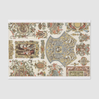 Seda Papel de dissociação estilo barroco