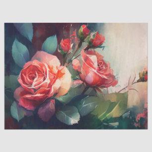 Seda Papel de dissociação, estufas - Rosa de entalhe 3
