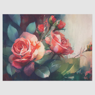 Seda Papel de dissociação, estufas - Rosa de entalhe 3