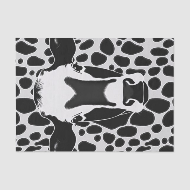 Seda Papel de dissociação Impressão de vaca (Frente )