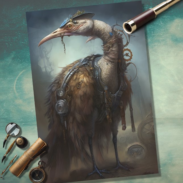 Seda Papel de dissociação Ostrich Steampunk 2 (Criador carregado)