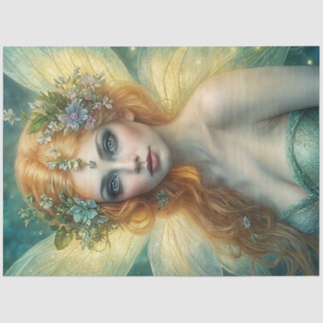 Seda Papel de dissociação para fadas de verão brilhante (Frente )