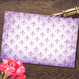 Seda Papel de dissociação Roxo Fleur De Lis