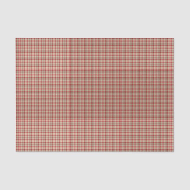 Seda PAPEL DE EMBALAGEM DA Xadrez DE Natal 19-TISSUE (Frente )