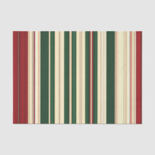 Seda PAPEL DE EMBALAGEM DE 25 TECIDOS-Stripes-Natal