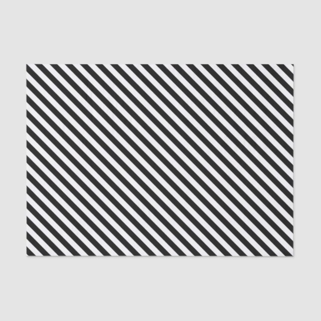 Seda PAPEL DE EMBALAGEM DE 9 TECIDOS E Stripes Brancas  (Frente )
