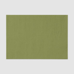 Seda PAPEL DE EMBALAGEM DE Gingham-TISSUE verde-oliva
