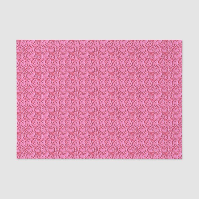Seda PAPEL DE EMBALAGEM EM TECIDO DE PINK-Lt (Frente )