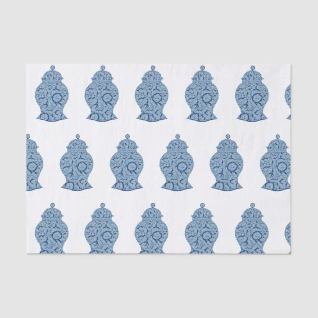 Seda Papel de embrulhamento de mosaicos jários de gengi (Frente )