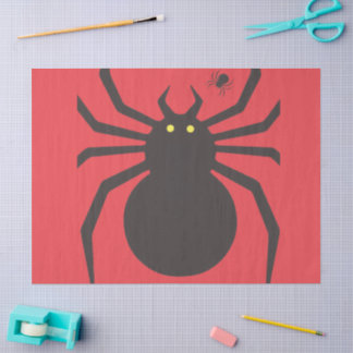 Seda Papel de embrulho Aranha Preta
