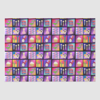 Seda Papel de embrulho de aniversário feliz