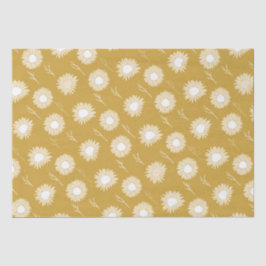 Seda Papel de embrulho de flor de cabeça de girassol