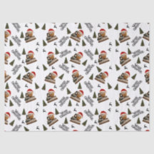 Papel de embrulho de Natal com noz antiga