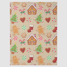 Seda Papel de embrulho de Natal Gingerbread Baby