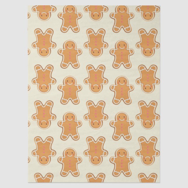 Seda Papel de embrulho de presente de bebê de gengibre  (Frente )
