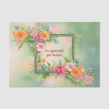 Papel de embrulho de tecido tropical personalizáve
