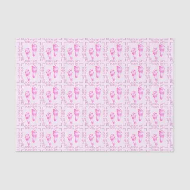 Seda Papel de embrulho de tecidos cor-de-rosa para Impr (Frente )