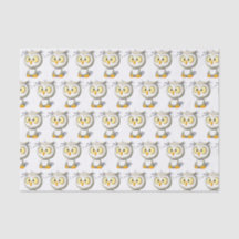 Papel de embrulho do tecido do chá de fraldas da