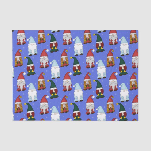 Seda Papel de embrulho Gnomies frios (Médio) (Frente )