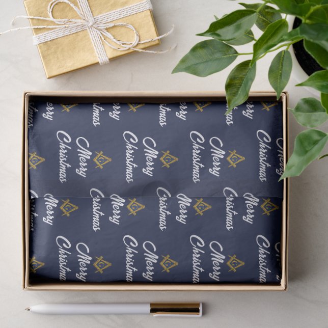 Seda Papel de embrulho maçônico Natal da Maçonaria  (Presente)