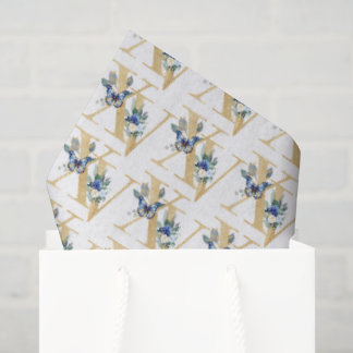 Seda Papel de Embrulho Quinceañera Borboleta Azul Doura