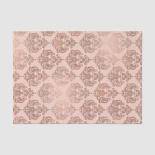 Seda Papel de embrulho Rosa Dourado Bege Moderno Glam D