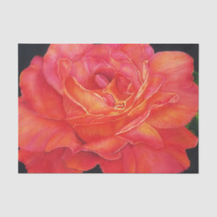 Seda Papel de empacotamento de tecidos com Rosa multico