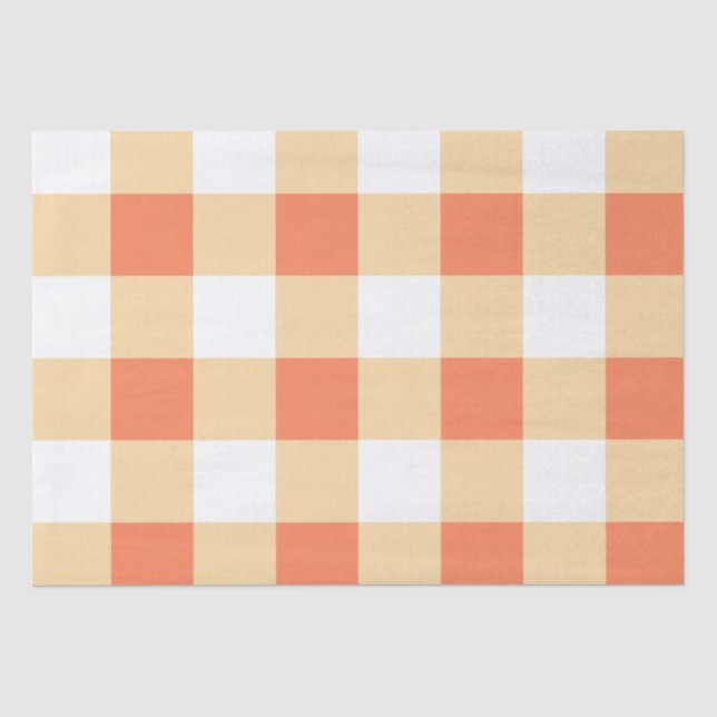 Seda Papel de empacotamento do padrão Gingham (Frente )