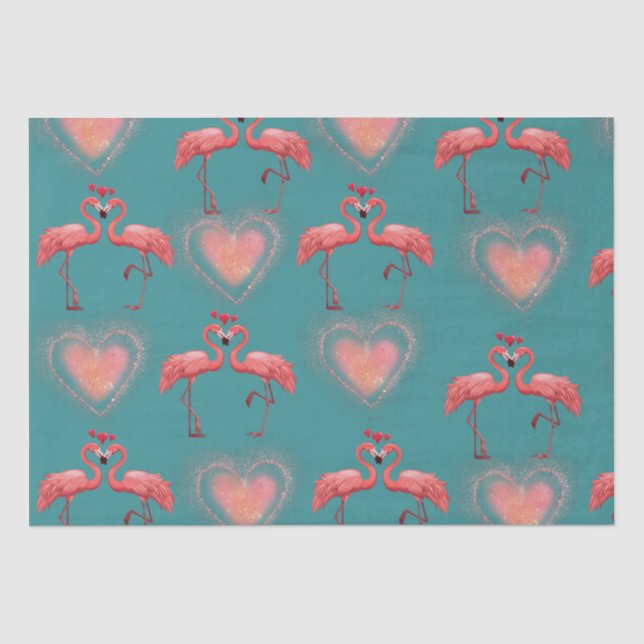 Seda Papel de enrolamento de namorados - Flamingo - Ret (Frente )