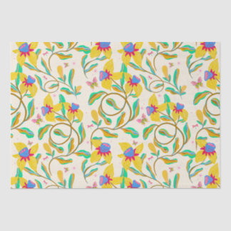 Seda Papel de enrolamento para daffodils vibrantes