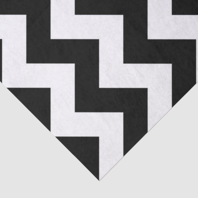 Seda Papel de fita preto e branco (Detalhes)
