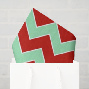 Seda Papel de fita vermelho e verde para tonalidade