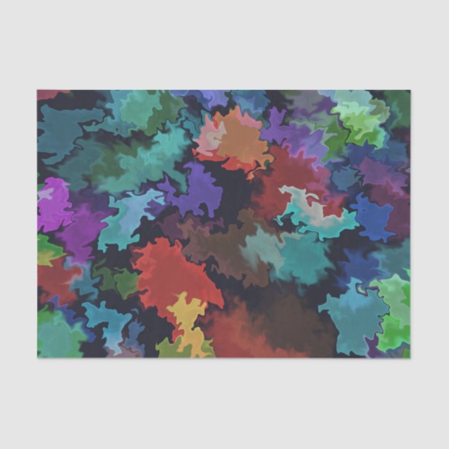 Seda Papel de Impressão marmoreado com barra branca (Frente )