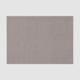 Seda Papel De Invasão De Tecidos Gingham-Dark-Brown