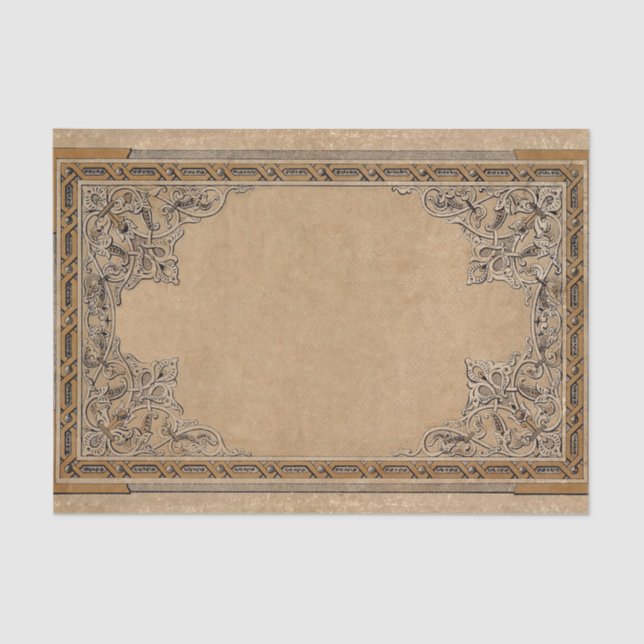 Seda Papel de Knotwork Sepia Antigo (Frente )