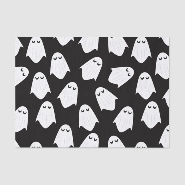 Seda Papel de lenço de silhueta para fantasmas (Frente )