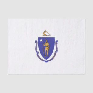 Seda Papel de lenço Patriótico com bandeira de Massac