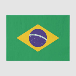 Seda Papel de lenço Patriótico com bandeira do Brasil