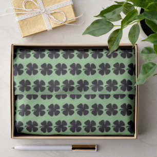 Seda Papel de lenço verde preto