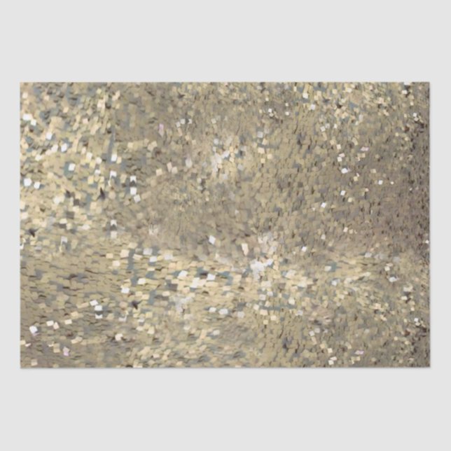 Seda Papel de lenços de ouro sequenciados (Frente )