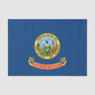 Seda Papel de lenços Patriótico com bandeira de Idaho