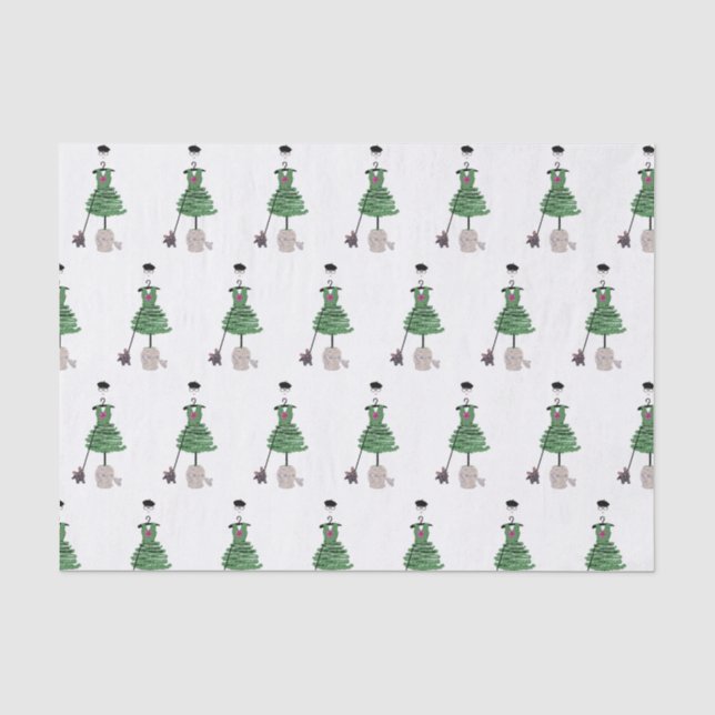 Seda Papel de moldagem de gengibre de gengibre de moda  (Frente )