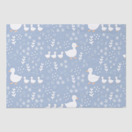 Seda Papel de moldagem em chá de fraldas em azul