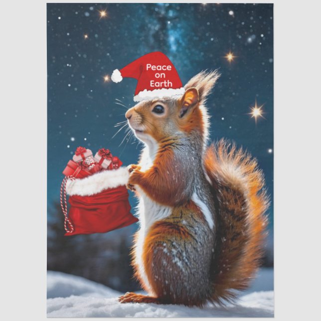 Seda Papel de Natal para Tecidos/Artesanatos/Desligamen (Frente )