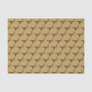 Seda Papel de Padrão Celtic Knot Scorpion