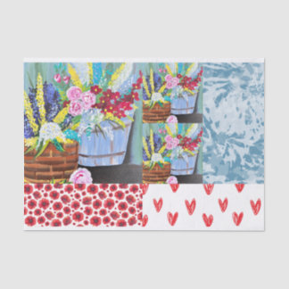 Seda Papel de padrão colorido para o tipo "DIY"